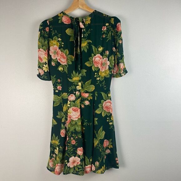 Reformation Bard Floral Mini Dress Size 4 - Picture 3 of 9